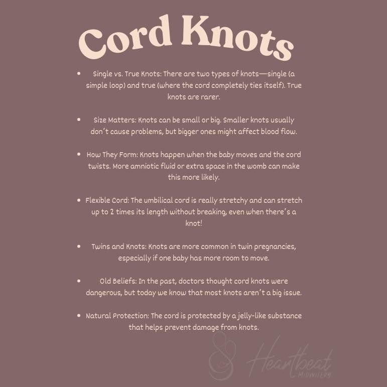 Umbilical cord knots are a rare but fascinating part of pregnancy.
