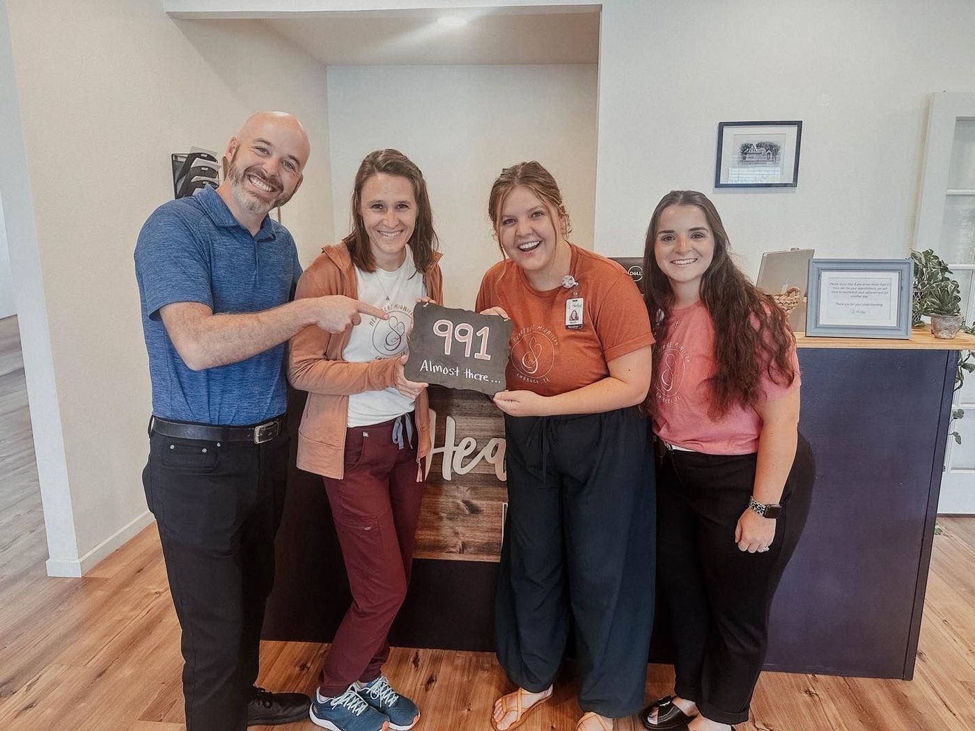 Baby #1000 countdown announcement and contest at Heartbeat Midwifery - exciting milestone celebration