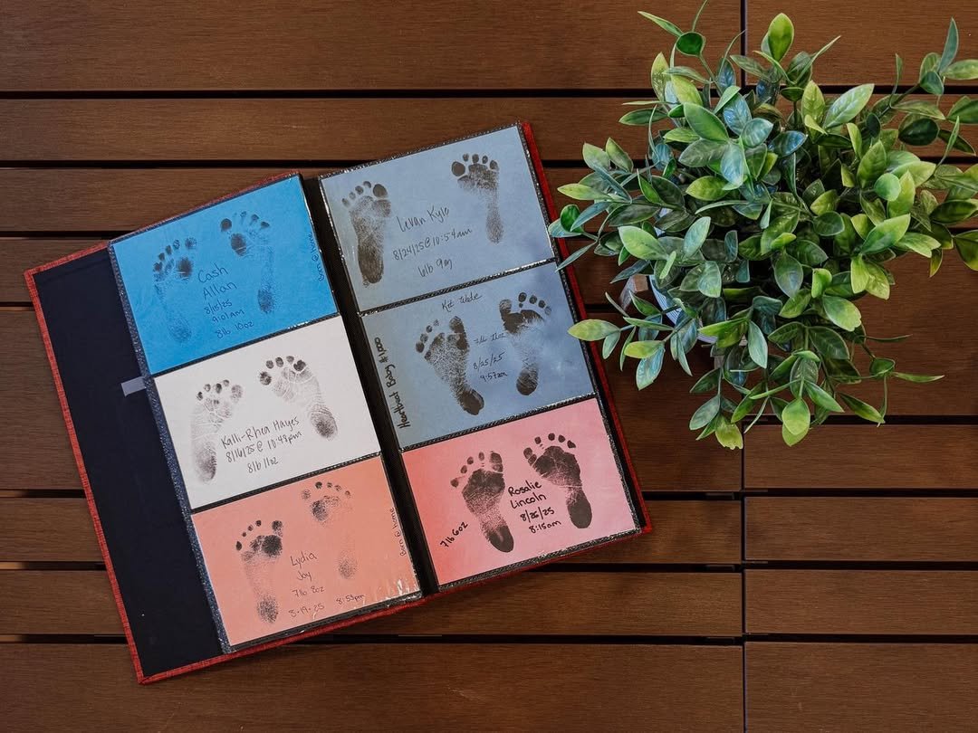 Baby footprints in the office - Heartbeat Midwifery