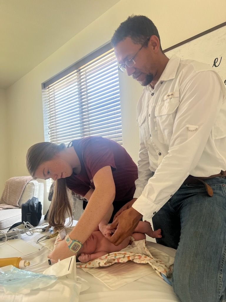 Lubbock midwife client testimonial - comfortable natural birth experience